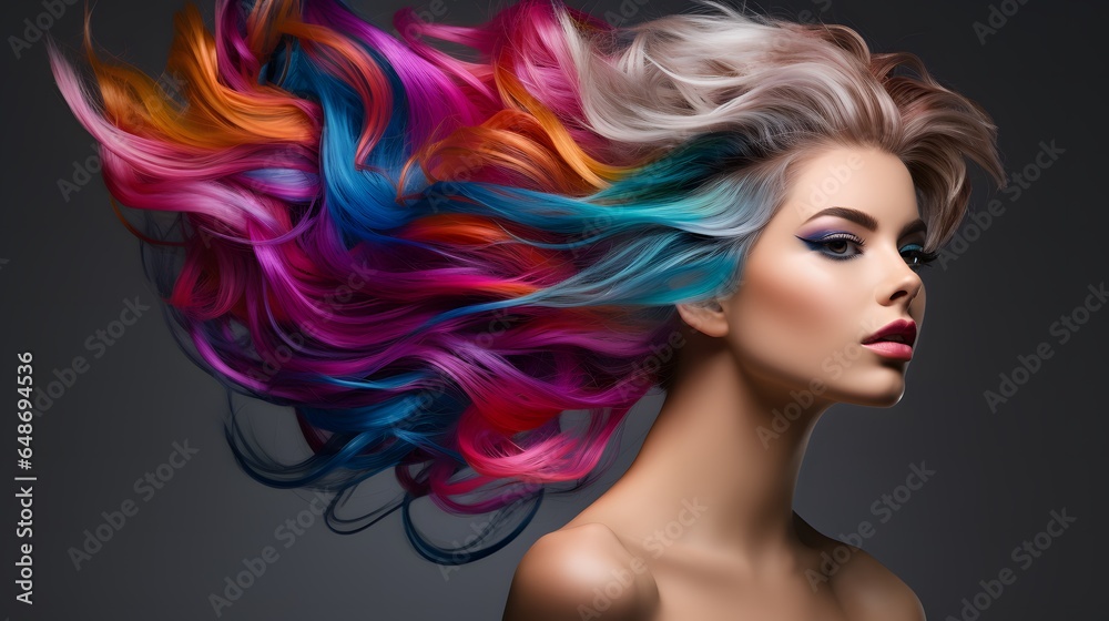 Naklejka premium Captivating Beauty Makeup Skin Care Hair care beauty photos