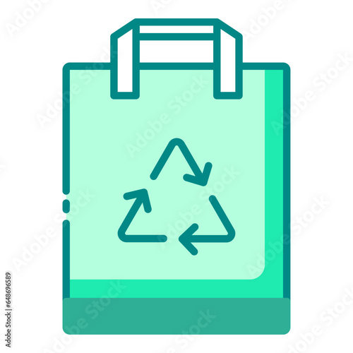 Recycle Paper Bag greeney icon