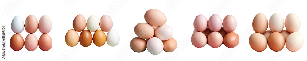 Png Set Cookable eggs on a transparent background Png Set Cookable eggs on a transparent background