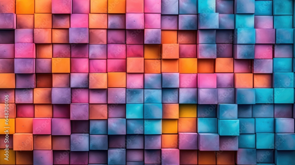Abstract cubed colorful background Abstract cubed colorful background