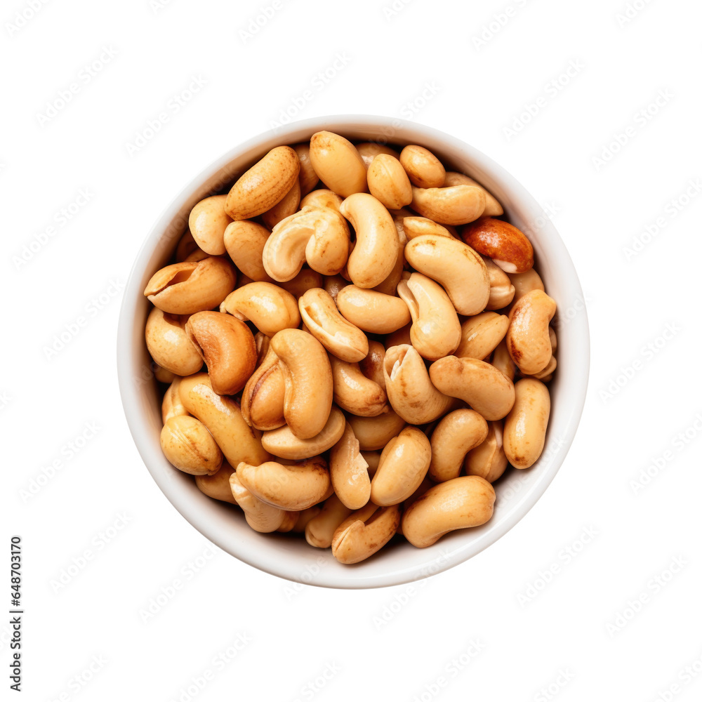 Bowl of Peanuts Isolated on a Transparent Background Bowl of Peanuts Isolated on a Transparent Background
