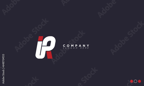 IR Alphabet letters Initials Monogram logo RI, I and R