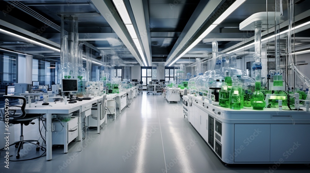 a pharmaceutical research and development lab, where scientists explore innovative solutions for medical challenges
