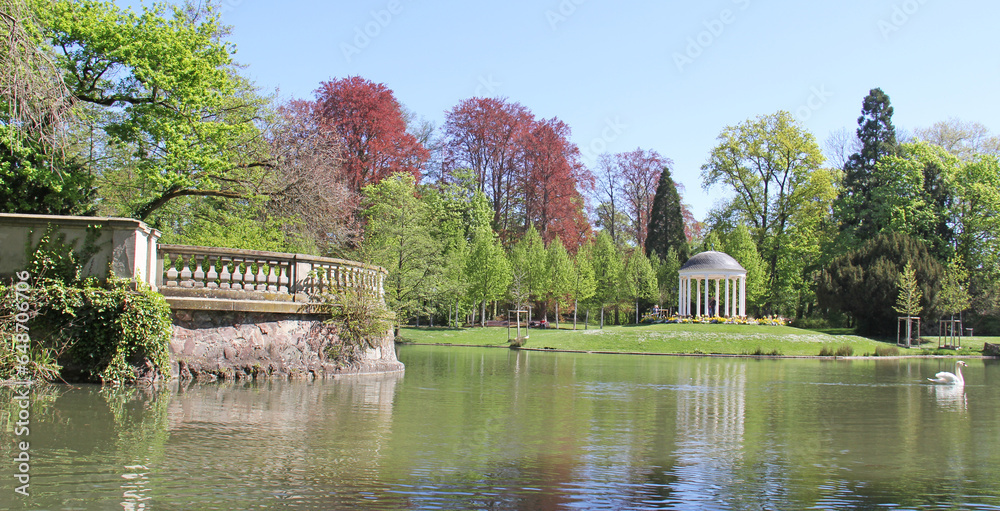 Park de l'Orangerie located in Strasbourg Alsace France