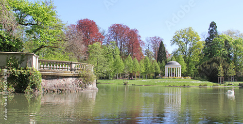 Obraz na płótnie Park de l'Orangerie located in Strasbourg Alsace France w salonie