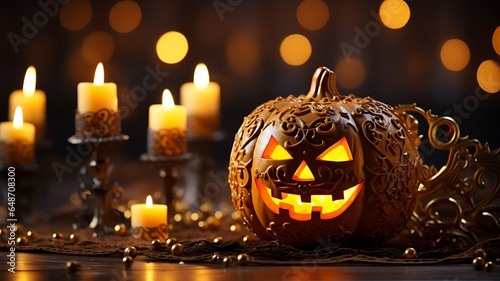 ハロウィンをモチーフにしたインテリア装飾