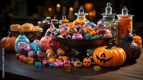ハロウィンをモチーフにしたインテリア装飾
