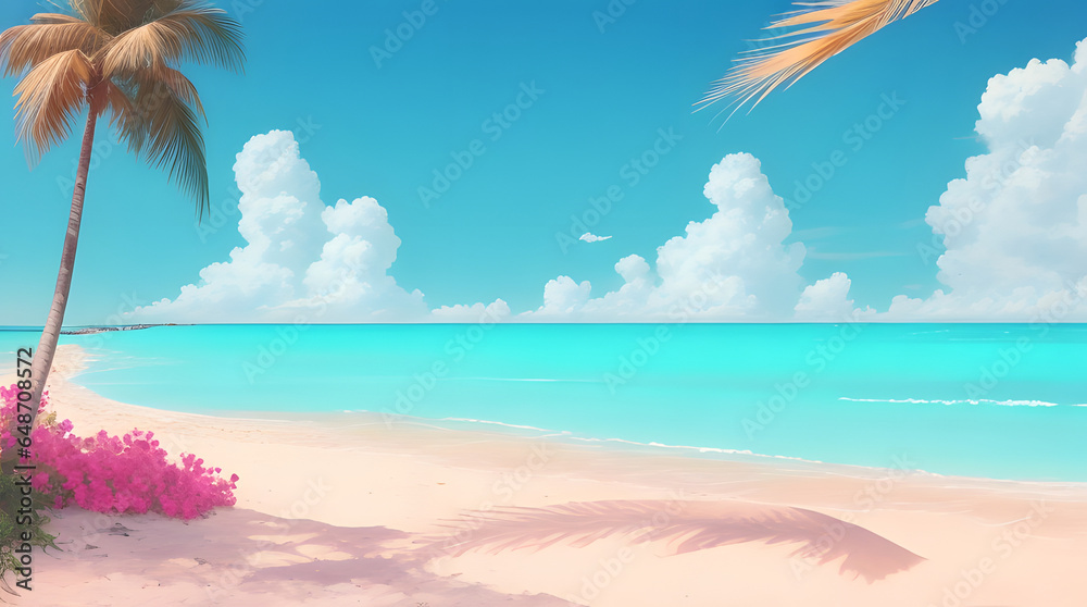 Fototapeta premium trees on the beach