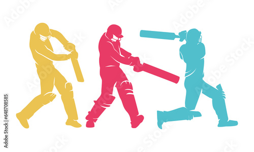 Attractive editable vector cricket batter in action great for your design resources print and others	