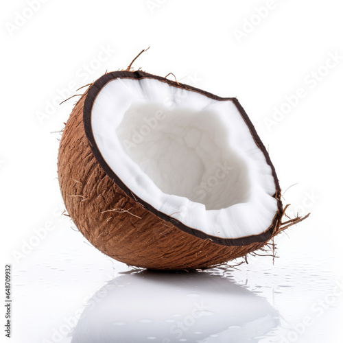 Coconut Isolated on a White...