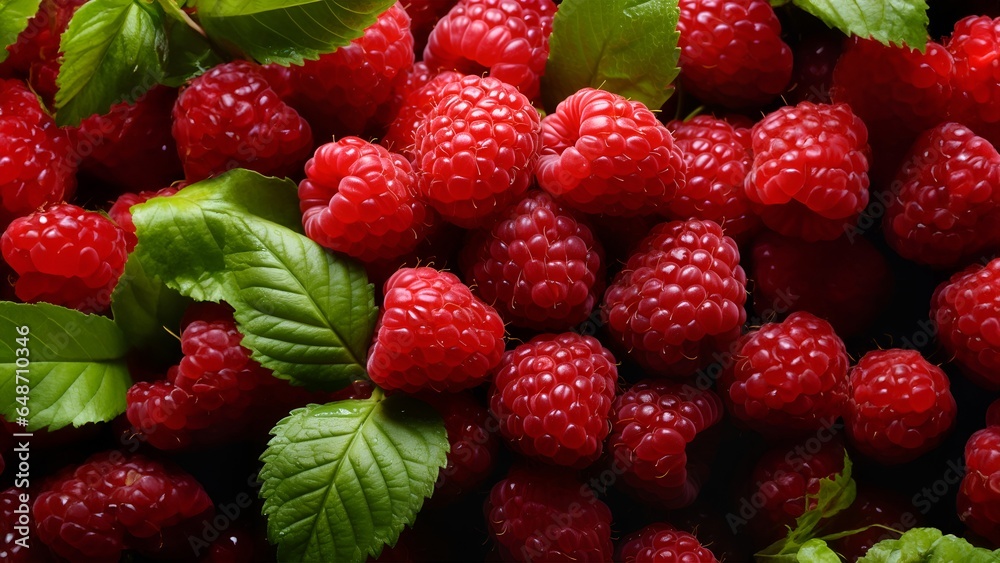 raspberries in the garden