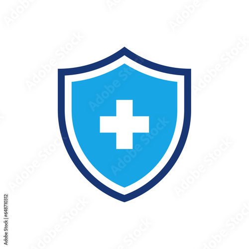 Shield with cross icon