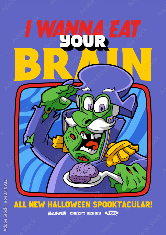Fototapeta premium I wanna eat your brain