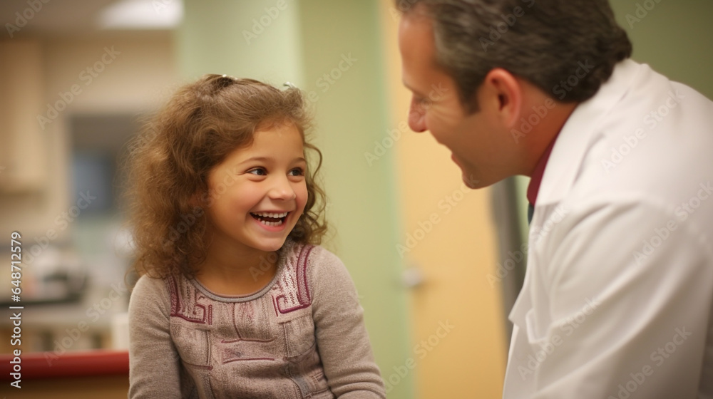 doctor and her daughter, both are laughing and happy 2 doctor and her daughter, both are laughing and happy 2