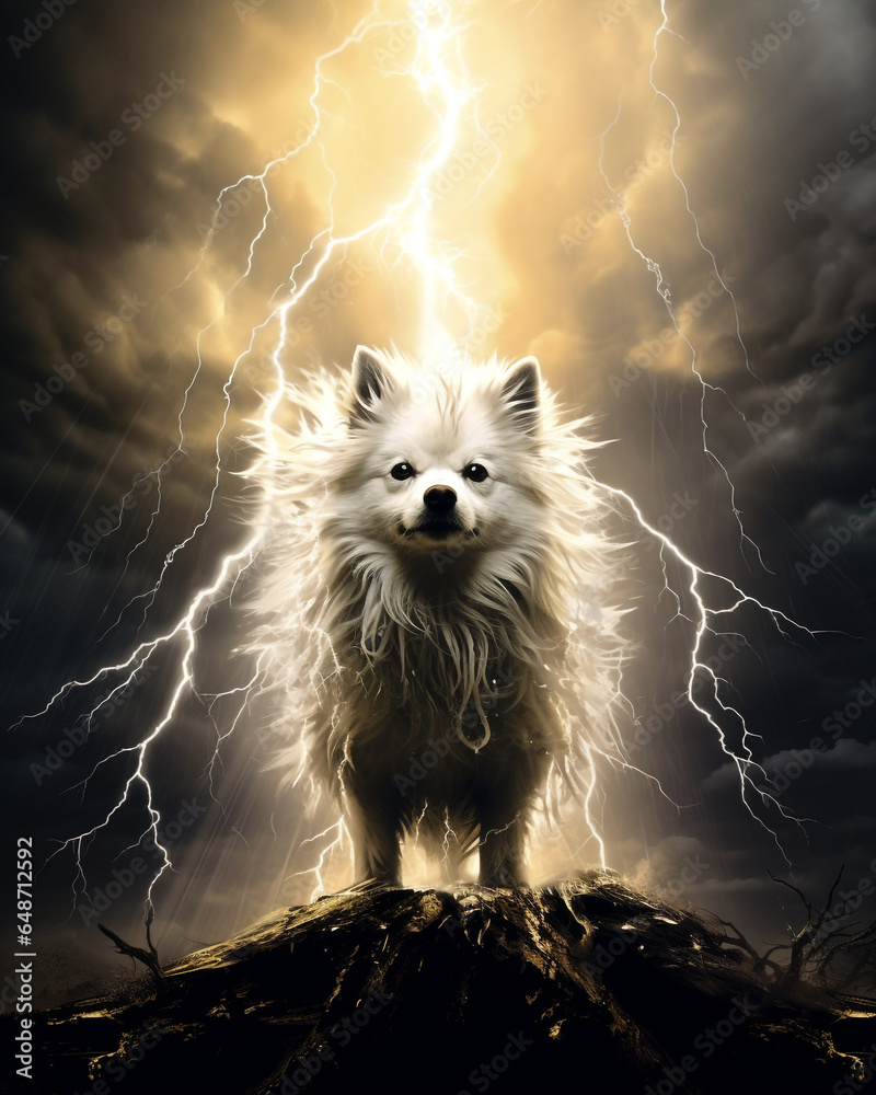 dog with powers to manipulate lightning 3