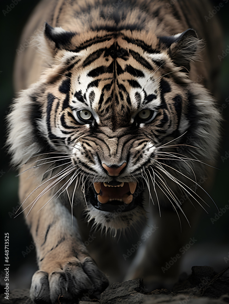 Obraz premium Close up of a tiger face