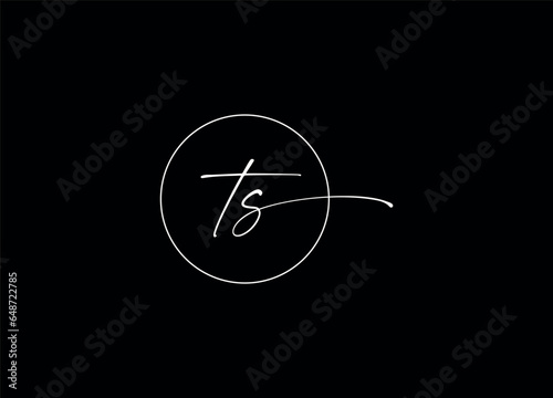 TS letter logo design and initial logo