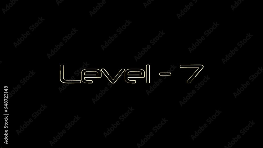 Vidéo Stock Level - 7 text modern and luxury alphabet font animation on ...