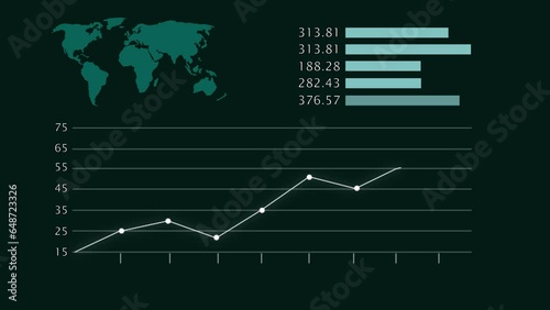 Business graph loss and profit concept. showing marketing sales profit animation. k_236 photo