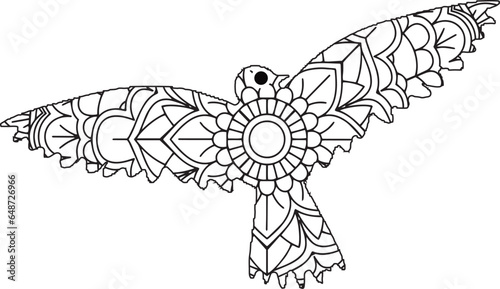 sunny day with couple of cute bullfinches on branch of pine tree for your coloring page
