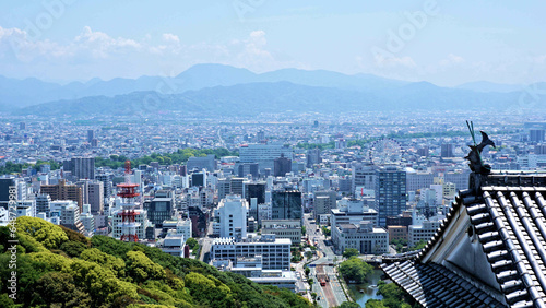 松山城天守からの風景
