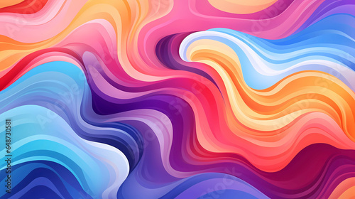 Hand drawn cartoon beautiful colorful gradient background pattern 