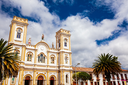 San Martin de Tours Cathedral located at the Sogamoso city central square called Plaza de la Villa