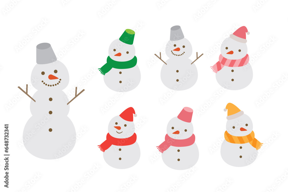 かわいいクリスマスのイラストセット かわいいクリスマスのイラストセット