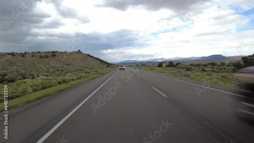 Hyperlapse Driving of Utah Scenic Highway 89 01 Rear View Utah Southwest USA photo
