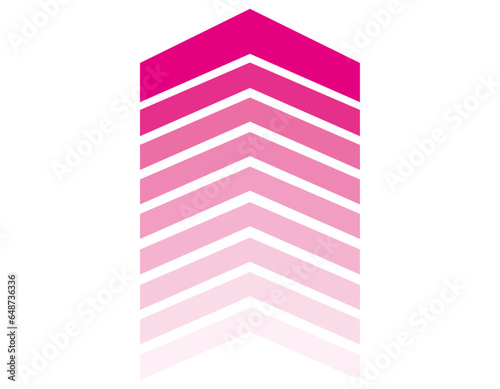 上向きの矢印のアイコン ビジネスイラスト