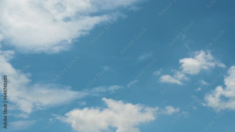 Timelapse of beautiful blue sky and white cloud with 4k resolution. The environment in the natural world. Timelapse of beautiful blue sky and white cloud with 4k resolution. The environment in the natural world.