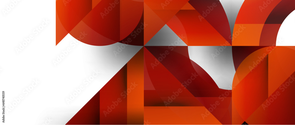 Geometric fusion - abstract harmony of triangles and circles in minimalist background design. Shapes and lines design for wallpaper, banner, background, landing page, wall art, invitation, prints Geometric fusion - abstract harmony of triangles and circles in minimalist background design. Shapes and lines design for wallpaper, banner, background, landing page, wall art, invitation, prints