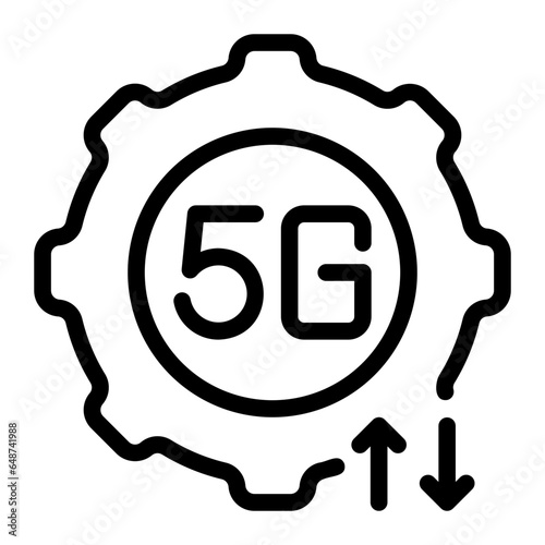 settings line icon