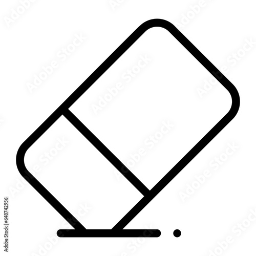 eraser line icon