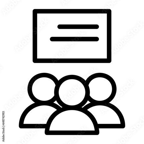 teaching line icon