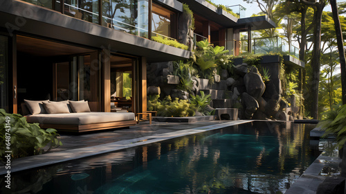 Villa with Natural Stone Swimming Pool © Asep