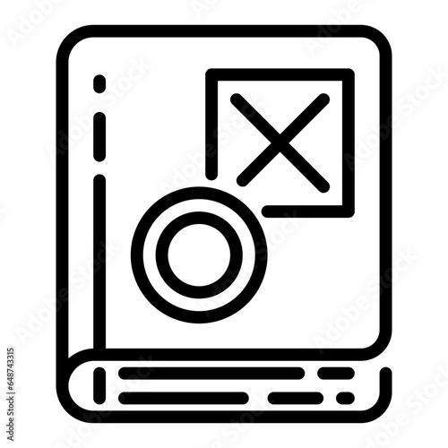 Rules icon, line icon style