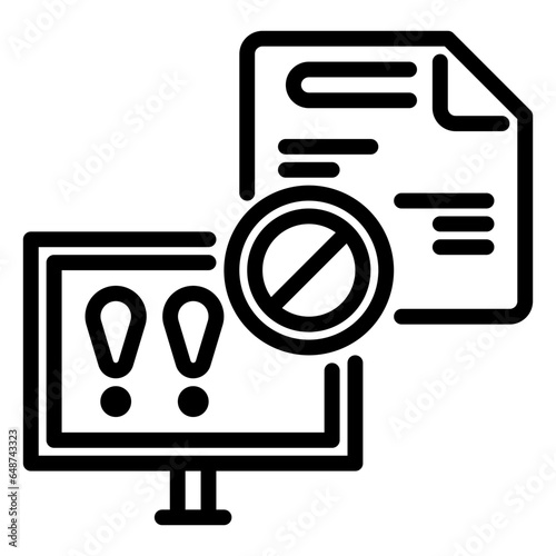 disconnect icon, line icon style