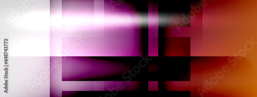 Light and shadow squares and lines abstract background