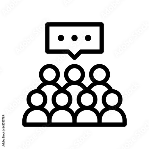 focus group line icon