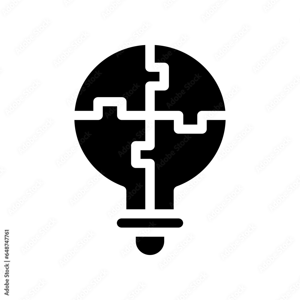 Obraz premium ideas glyph icon