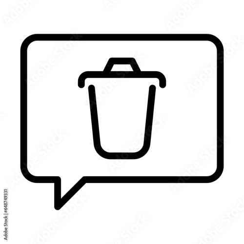 Remove Comment icon, line icon style