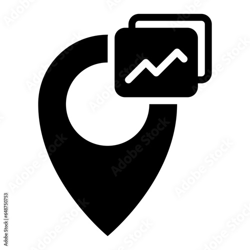 Delete Location icon, glyph icon style