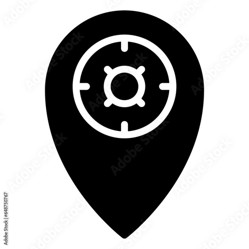 Business Hour icon, glyph icon style