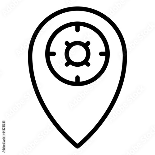 Business Hour icon, line icon style
