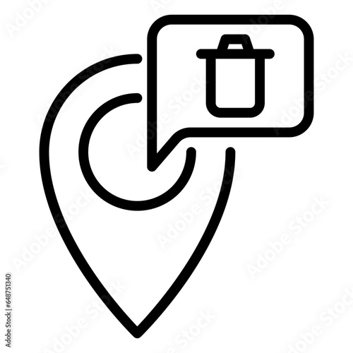 focus not found icon, line icon style