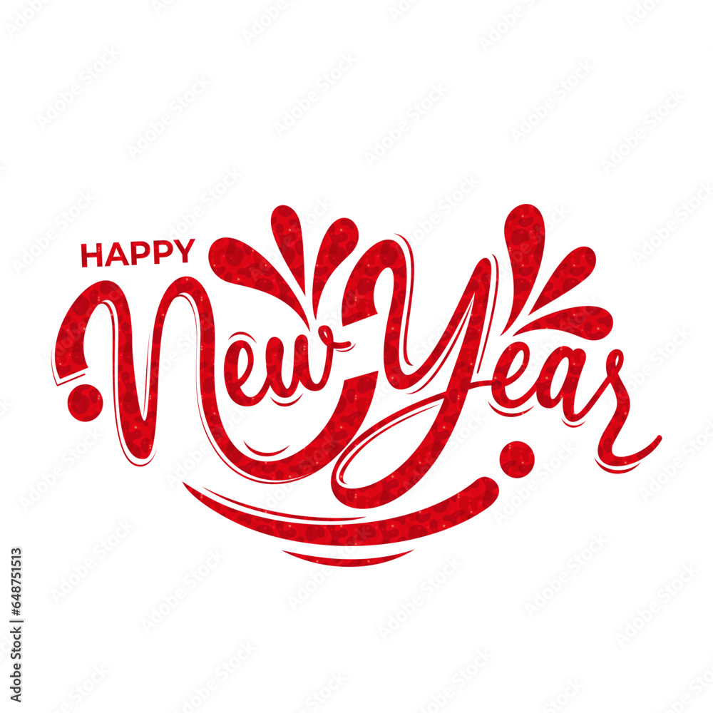greeting text of happy new year lettering design greeting text of happy new year lettering design