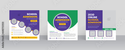 Education social media post design