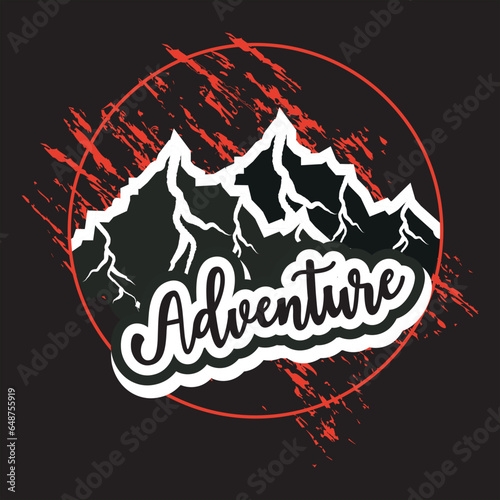 Avdenture dark t shirt design photo