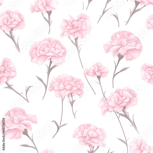 seamless pattern with flowers,blossom,leaf,card,art ,AI generated